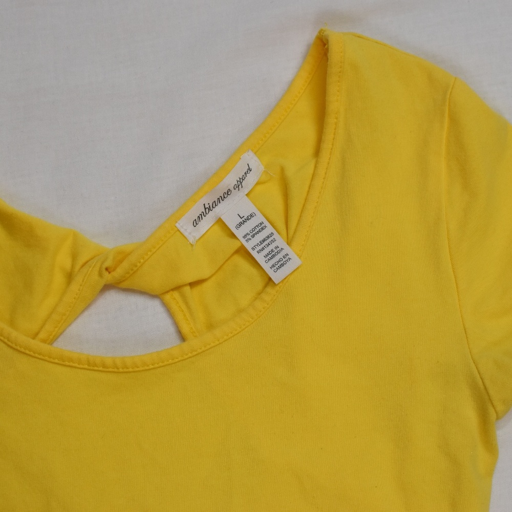 Yellow Crop Top